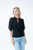 Six Fifty Ribbed Patterned Sleeve Tee