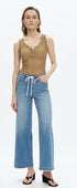 Bayeas Drawstring Wide Leg Jeans