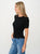 Six Fifty Ribbed Ruched Sleeve Top