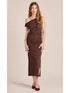 BOBI Twistoff Shoulder Dress