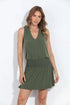 Veronica M V-Neck Stretch Dress - Olive