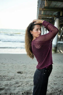 stateside mesh sweater dress Stitchdrop Daily Mesh Sweater