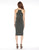 Viereck dress in olive green back view