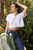 BOBI Split Neck Boxy Tee