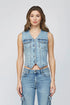 Hidden Fitted Denim Vest