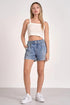 Elan Faux Denim Shorts