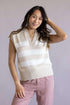 Elan Sleeveless Striped Sweater