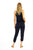 Veronica M sleeveless jumpsuit in black back view