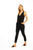 Veronica M sleeveless jumpsuit in black side view